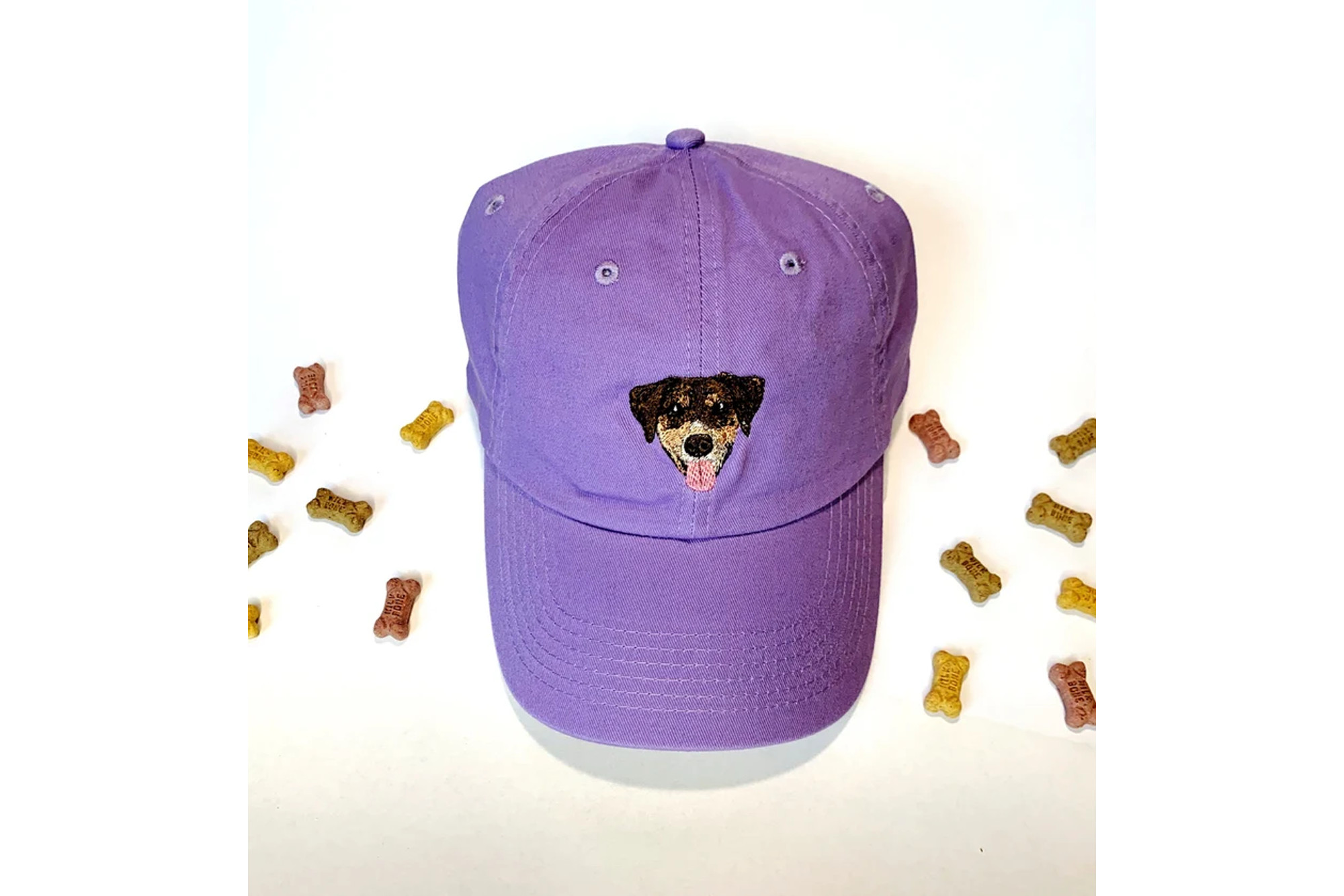 Custom Pet Portrait Baseball Hat, a personalized and unique Christmas gift for pet lovers