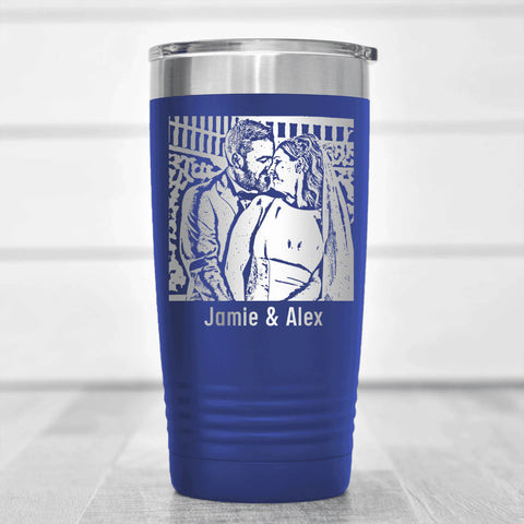 Custom Photo Laser Engraved Tumbler