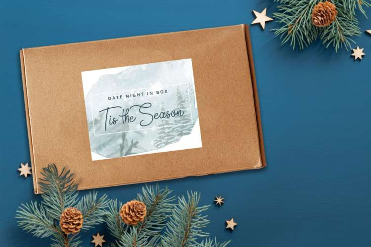 Date night in a box, a fun birthday gift idea for wife, delivering curated date experiences to your doorstep (via Date Night in a Box)
