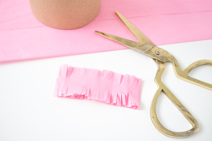 Painting the DIY Birthday Cake Gift Box