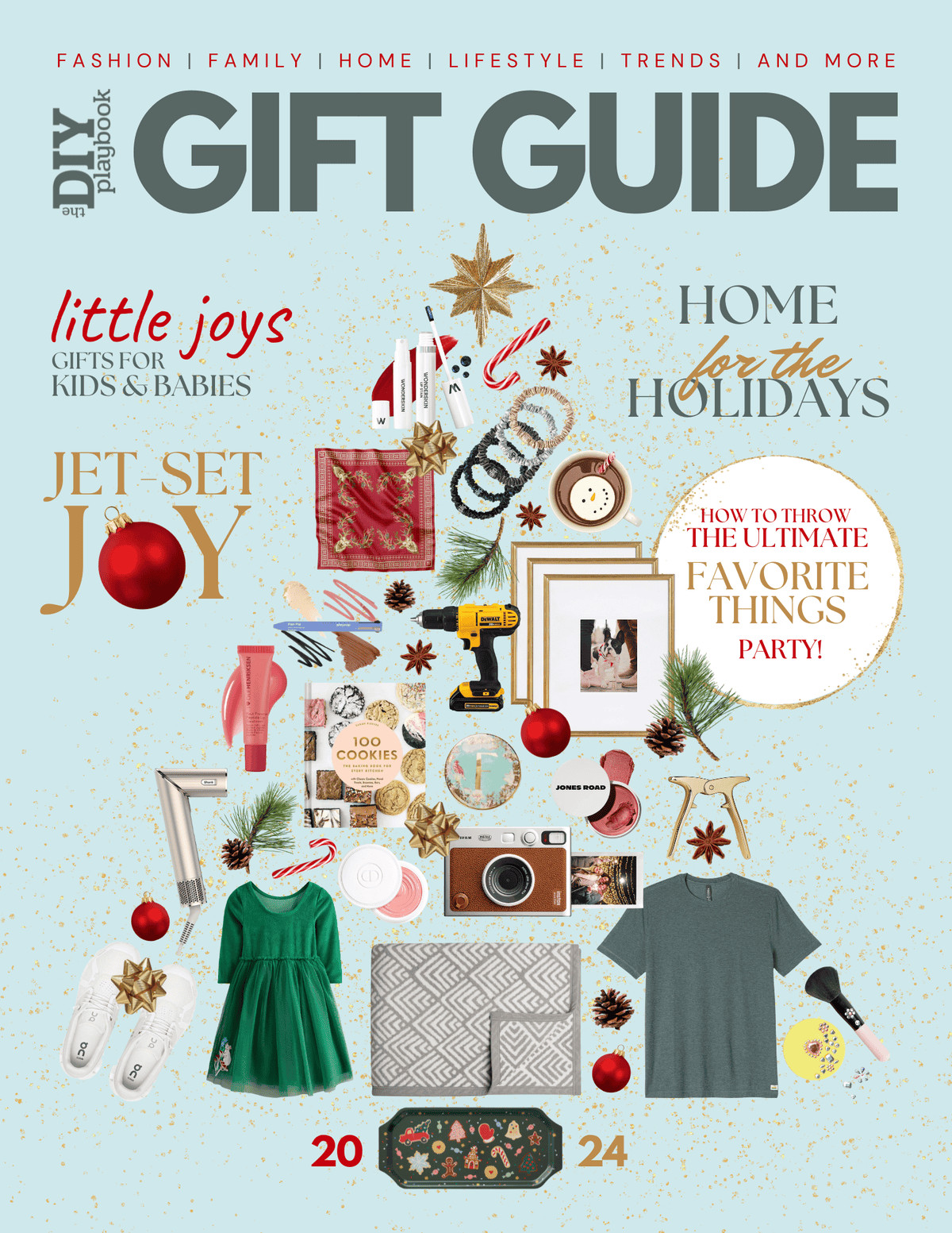 Holiday gift guide cover graphic