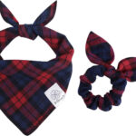 Dog Bandana & Matching Scrunchie Set