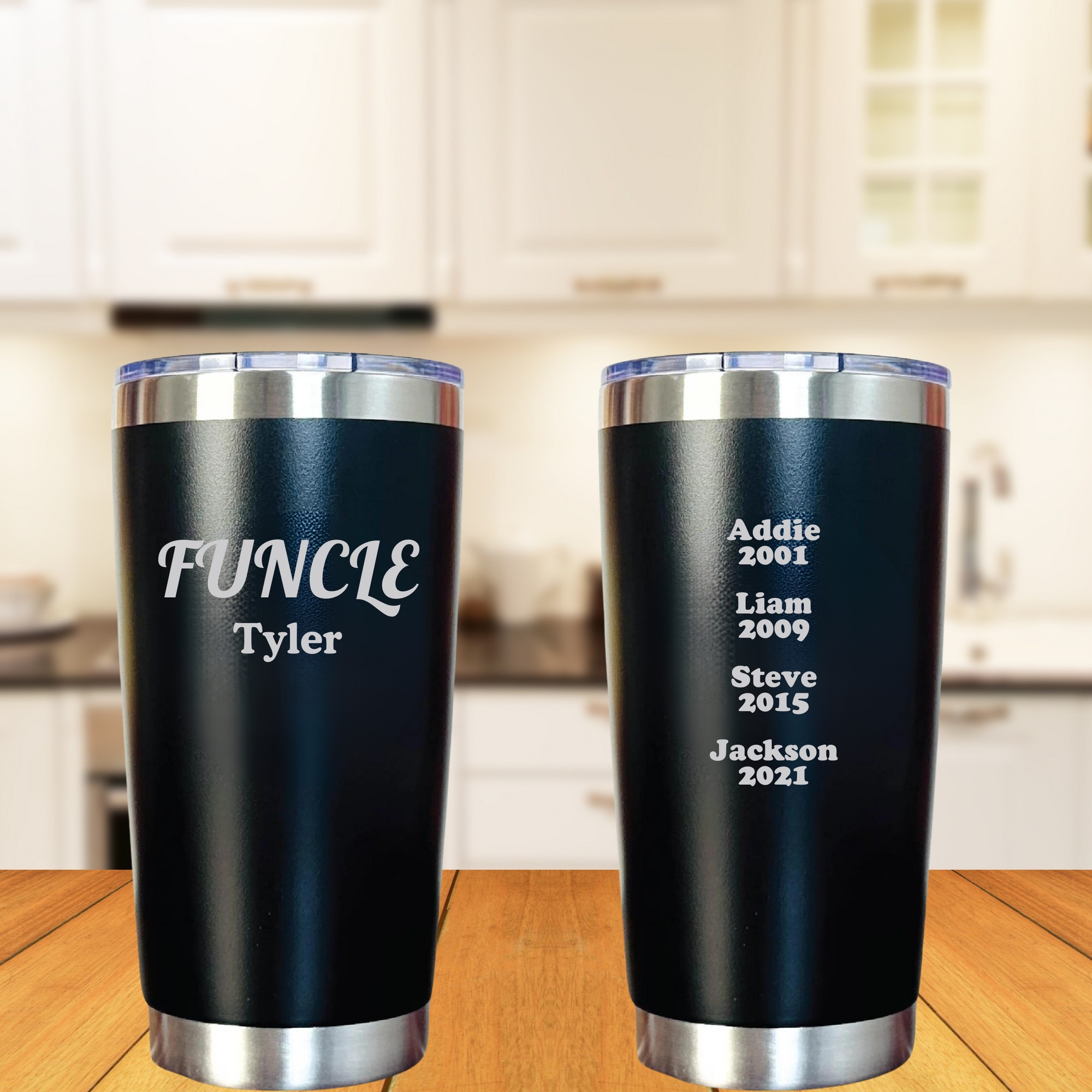 Funcle Established Tumbler with Personalized Details