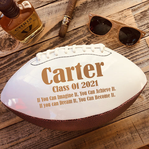Engraved Graduate Football Gift