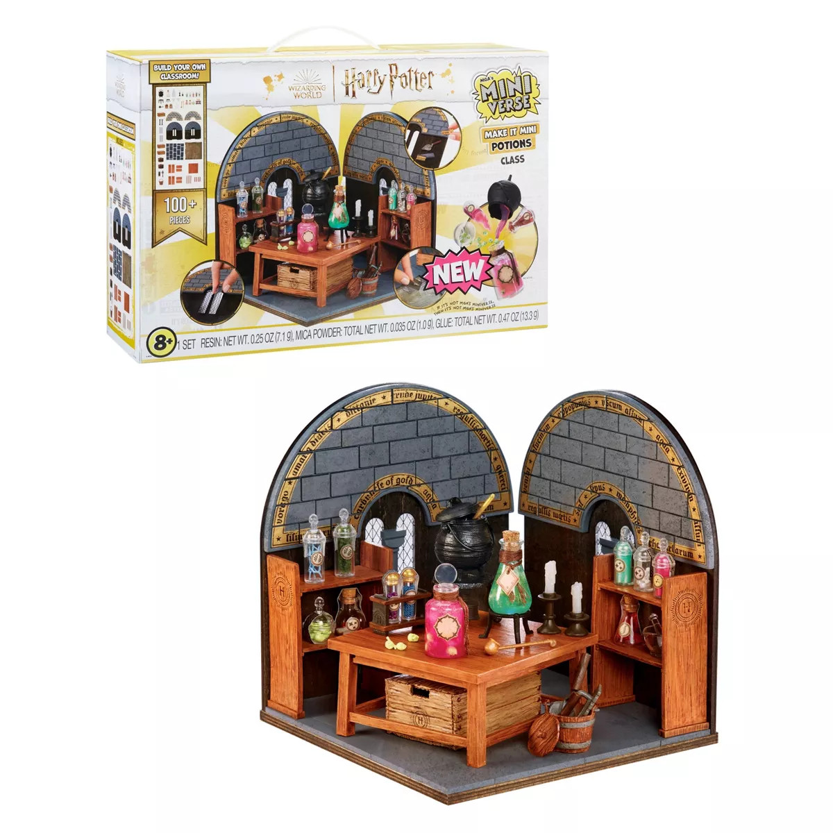 MGA's Miniverse Harry Potter Potions Class replica and packaging