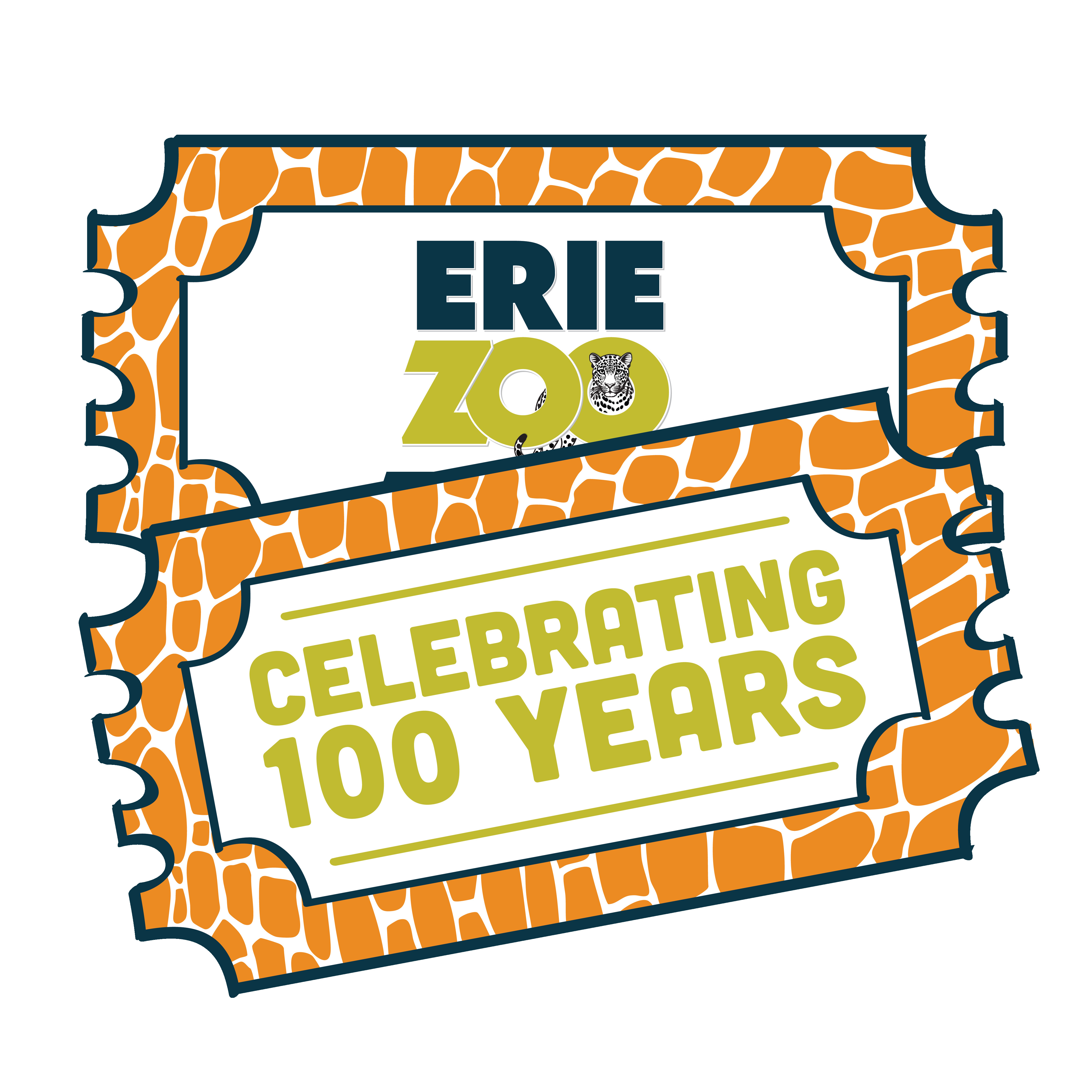 Erie Zoo Centennial Anniversary Golden Ticket Donation gift png