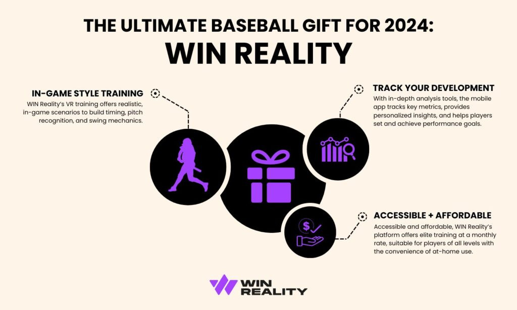 Infographic detailing why WIN Reality stands out as the ultimate baseball gift for players in 2024
