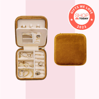 Velvet Travel Jewelry Storage Box Grandma Christmas Gift