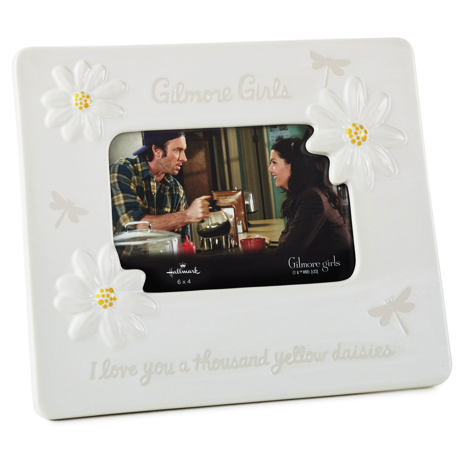 Gilmore Girls Thousand Yellow Daisies Picture Frame: A sentimental gift frame for displaying cherished photos, inspired by Rory and Lorelai's special moment.