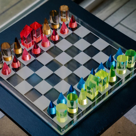 Unique Glass Chess Set