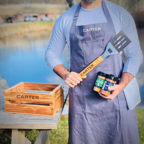 Grill Master Custom Crate BBQ Christmas Gift for Men in 30s