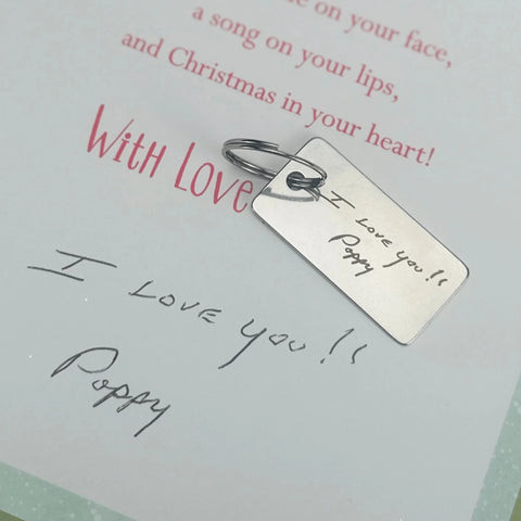 Handwritten Memories Keychain