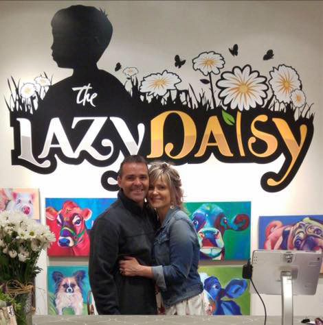 Michelle, the founder of Lazy Daisy Gift Store, pictured at one of her locations showcasing the passion behind her unique gift store concept.