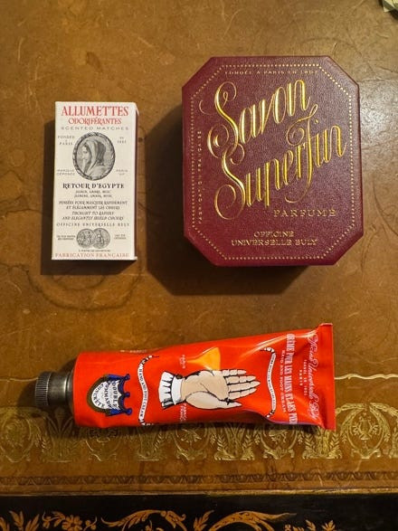 Officine Universelle Buly Paris gifts - soap and hand cream, an example of chic and thoughtful hostess presents from discerning guests