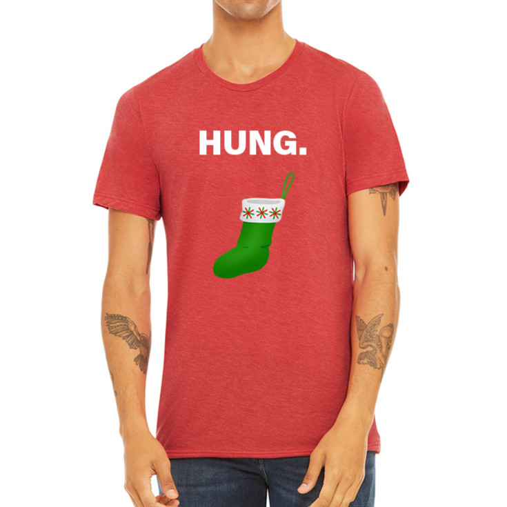 Funny Hung and Jolly Christmas T-Shirt