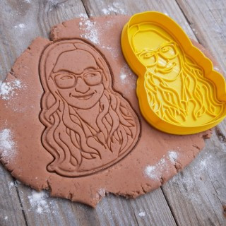 Custom Portrait Cookie Cutter Grandma Christmas Gift Idea