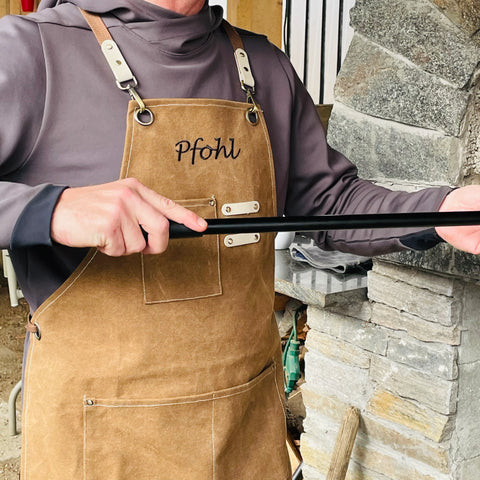 Custom BBQ Apron Personalized Grilling Christmas Gift for Men in 30s