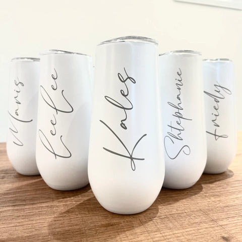 Elegant Personalized Champagne Tumbler