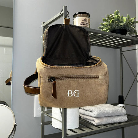 Personalized Hanging Toiletry Bag for Men