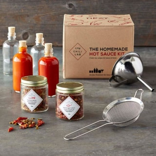 The Chili Lab Homemade Hot Sauce Kit, a DIY cooking gift for spicy food loving husbands