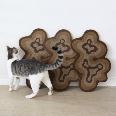 Catenary Bloom Cat Scratchers in geometric shapes, a post-modern gift for cat owners