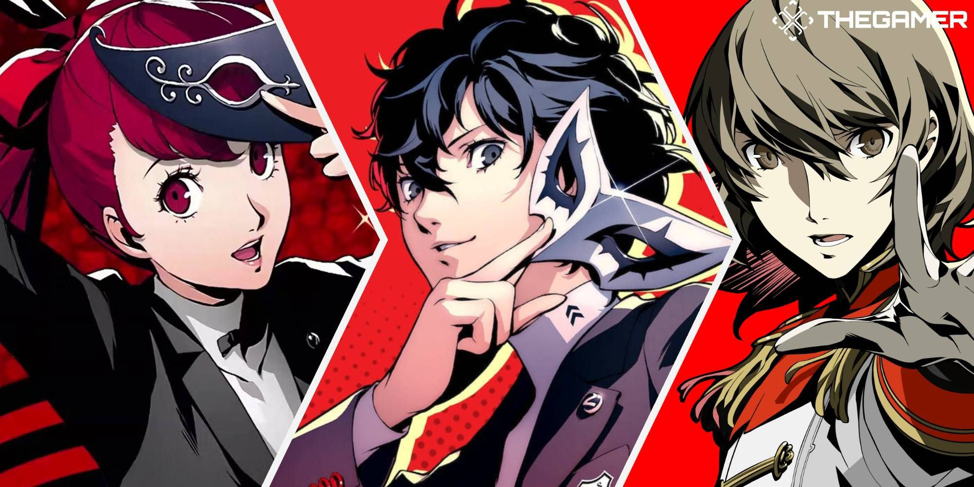 Persona 5 Royal key art featuring Kasumi, Joker, and Akechi, highlighting the expanded confidant interactions in the game.