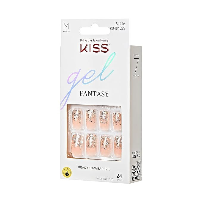 KISS Gel Fantasy Collection Ready-to-Wear Press-On Nails - Budget-Friendly Beauty Gifts