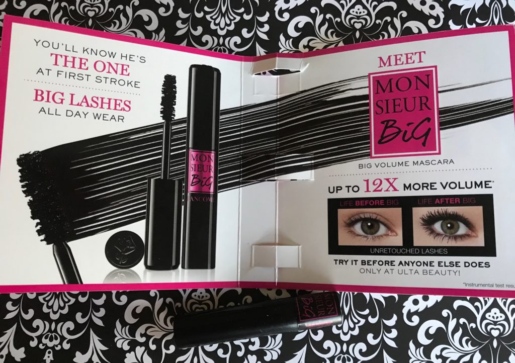 Lancome Monsieur Big Mascara mini, Ulta April 2017 birthday gift, neversaydiebeauty.com