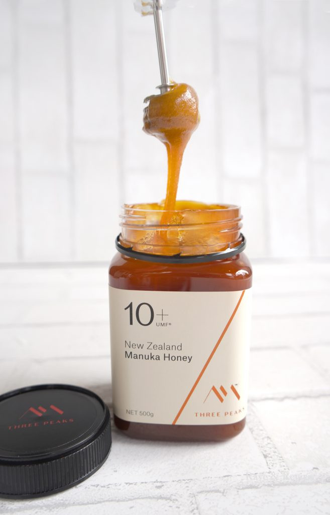 Three Peaks Manuka Honey jar from New Zealand