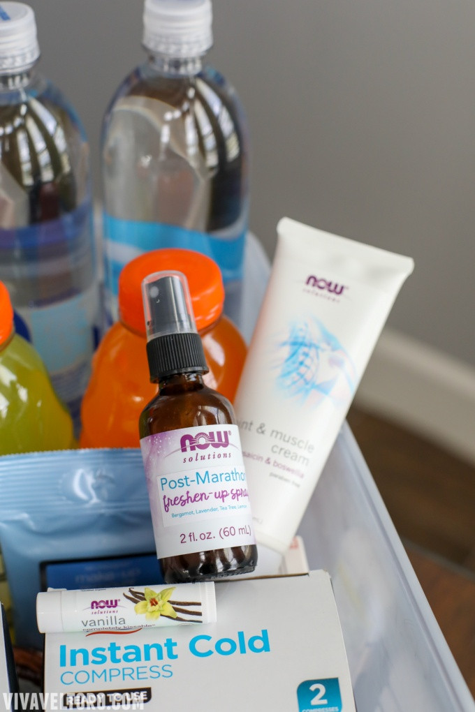 Runner's essential oil spray for freshening up after marathon