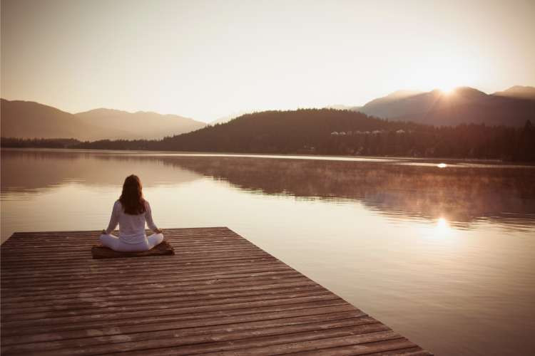 Meditation app subscription, a mental wellness birthday gift idea for wife, promoting mindfulness, stress reduction, and inner calm (via Canva)