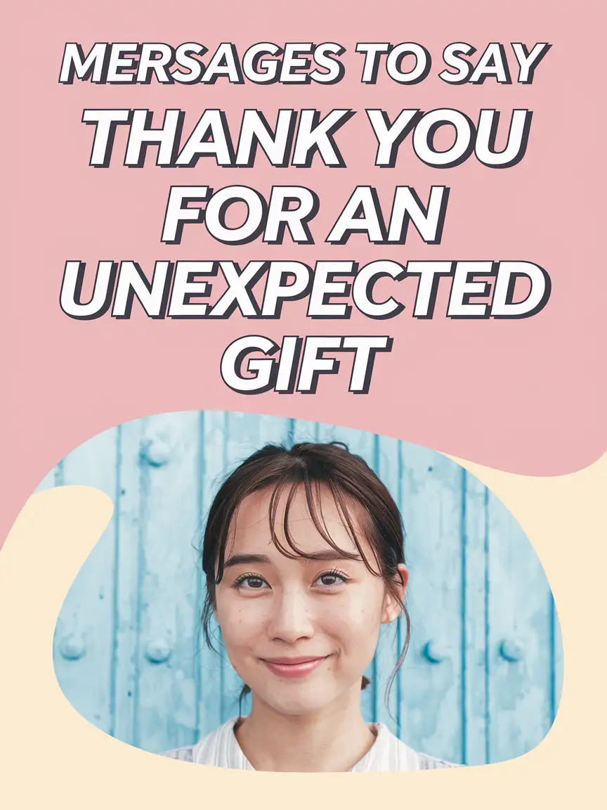 Woman smiling and holding a wrapped gift, expressing gratitude for an unexpected present.