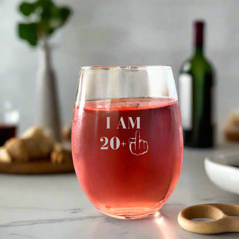 Birthday Stemless Wine Glass