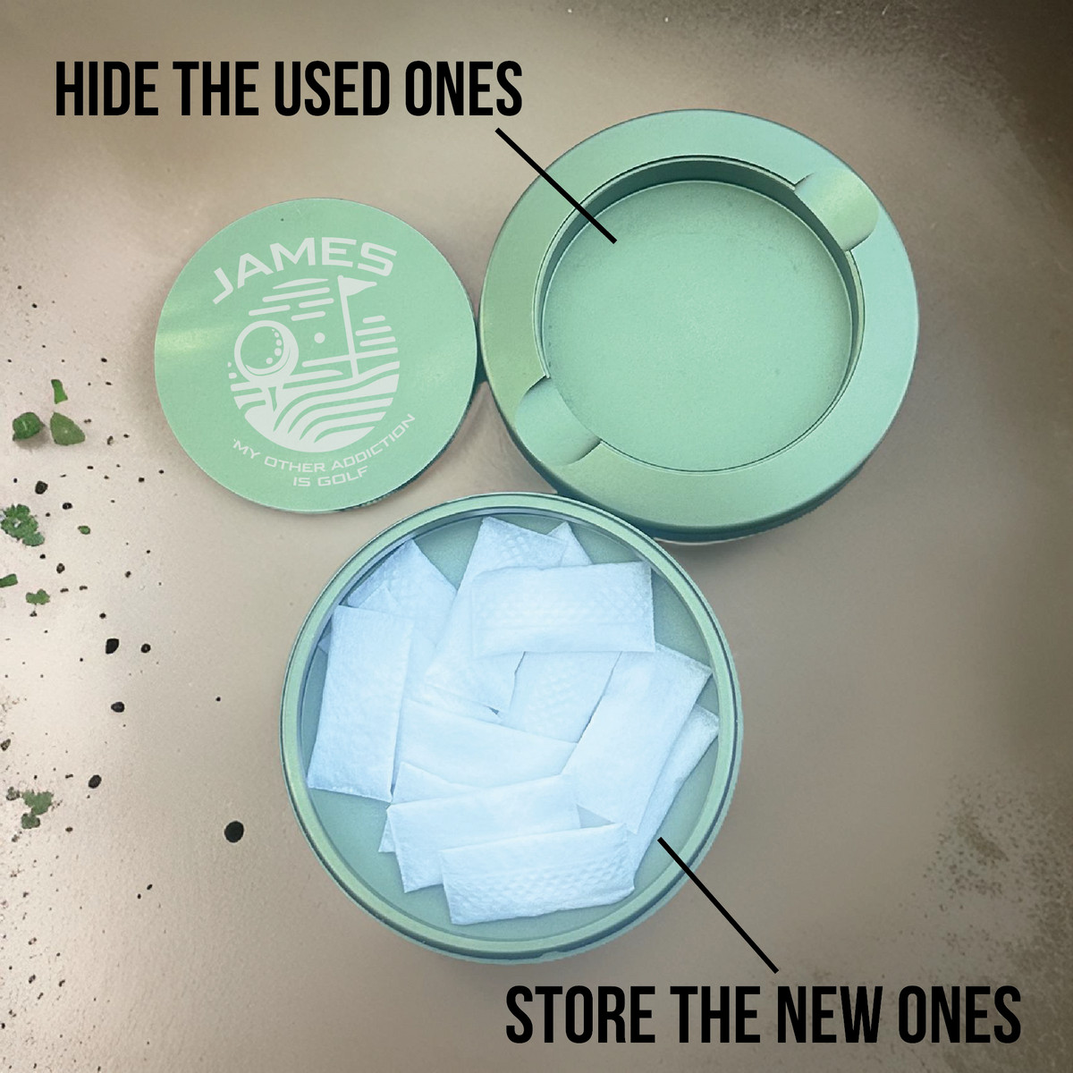 Sleek and Discreet Pillow Caze Snus Container