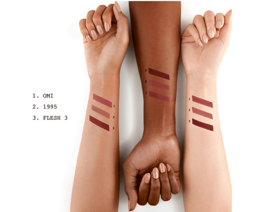 Pat McGrath Labs Mini Mattetrance Trio in Skin Show swatches