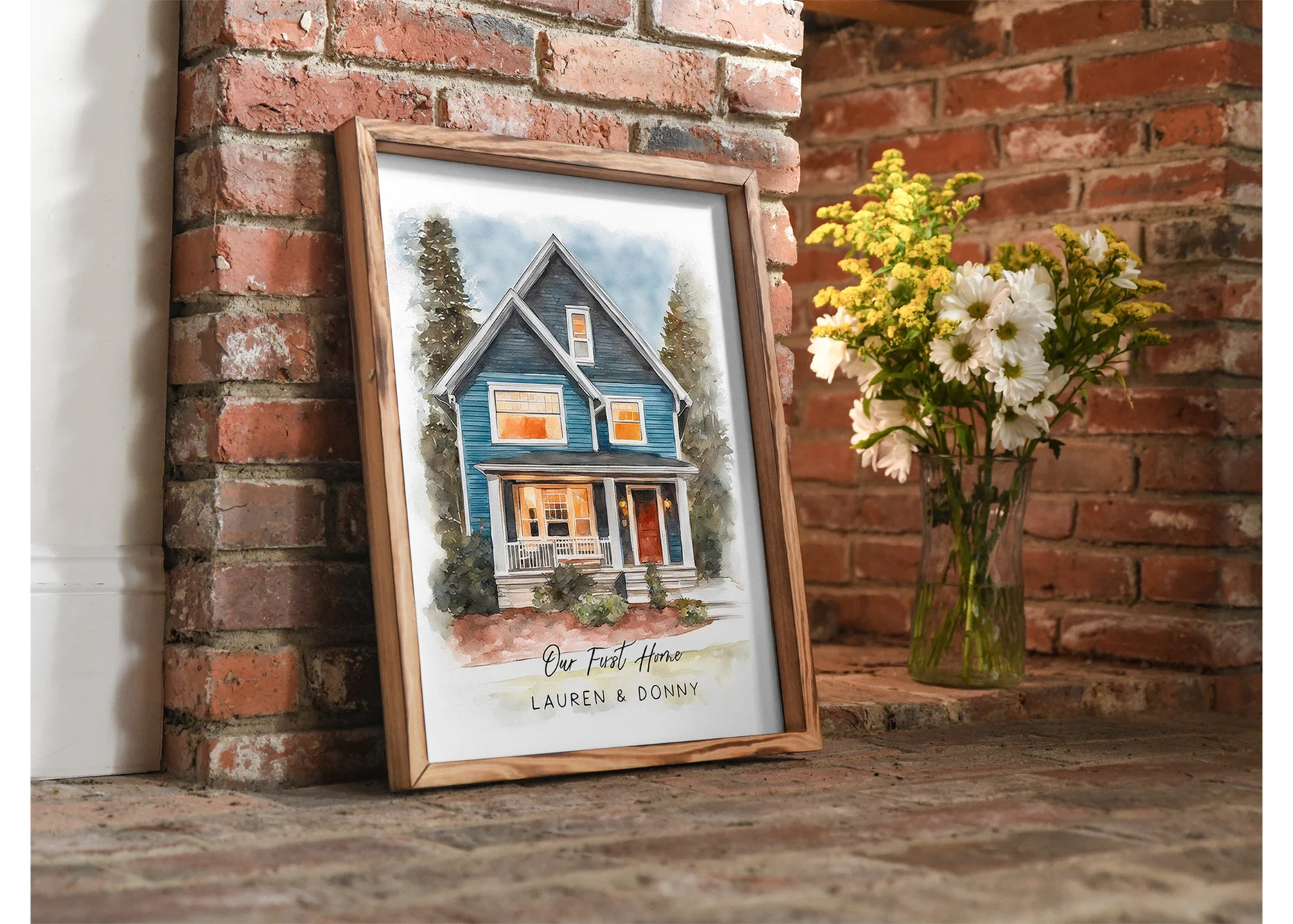 Personalized House Painting, a sentimental and unique Christmas gift for new homeowners