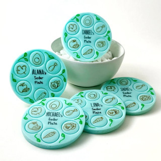 Personalized Mini Passover Marzipan Seder Plate Treats