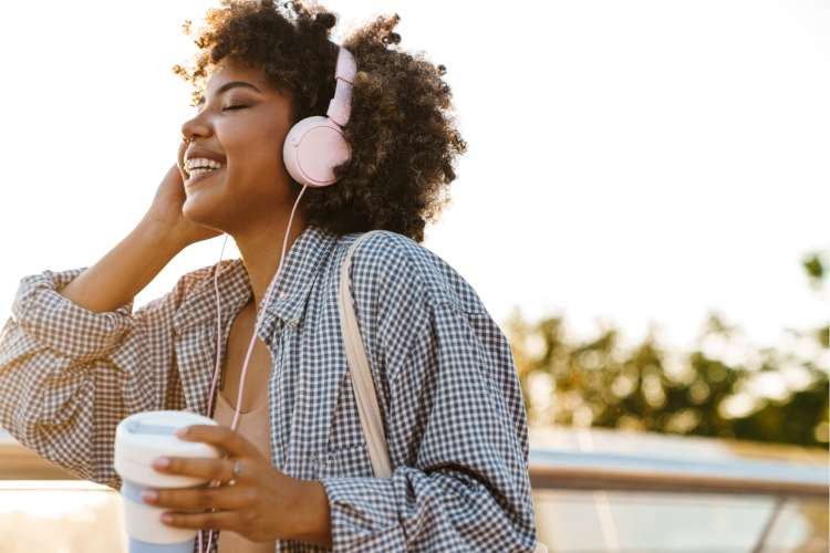 Personalized playlist, a thoughtful birthday gift idea for wife, expressing emotions and shared musical memories (via Canva)