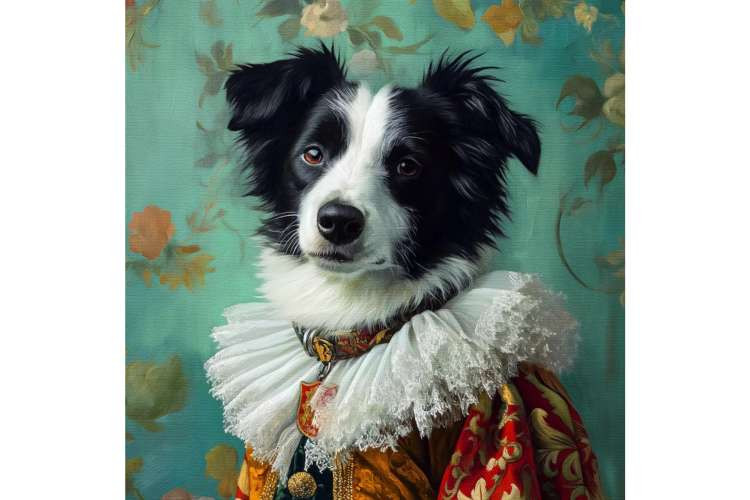 Pet portrait, a heartfelt random birthday gift idea for wife who loves pets, capturing the likeness of a beloved animal companion (via Etsy)