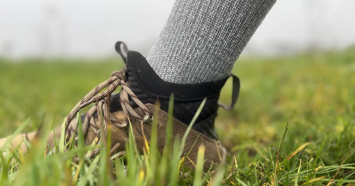 Waterproof socks in wet conditions