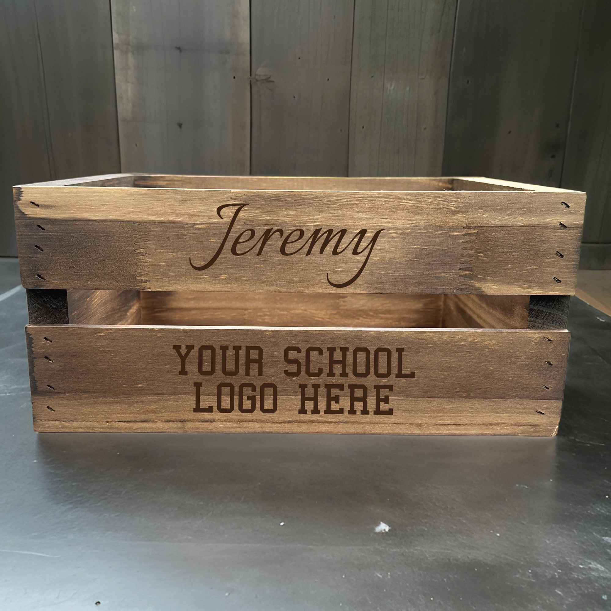 Personalized Keepsake Crate for School Spirit