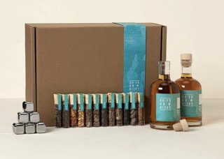 Uncommon Goods Whiskey Making Kit, a unique Father's Day gift for whiskey connoisseur husbands