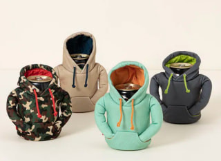 Chill Out Beer Hoodie Koozie, a fun and quirky Father's Day gift for beer-loving husbands