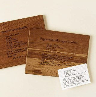 Personalized Family Recipe Board Grandma Christmas Gift Idea