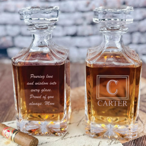 Personalized Whiskey Decanter for Son