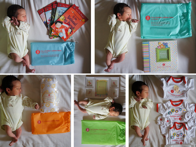 An array of baby gifts, showcasing the quantity and quality