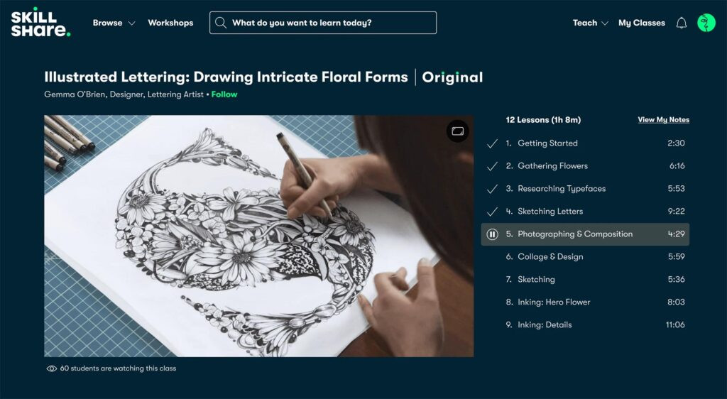 Skillshare Online Learning Platform
