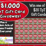 Image from Rachel Lynette's blog promoting TpT gift card giveaway
