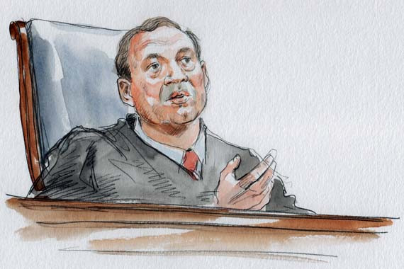 Justice Samuel Alito speaking from the bench at the Supreme Court, as his 2023 financial disclosure form becomes public