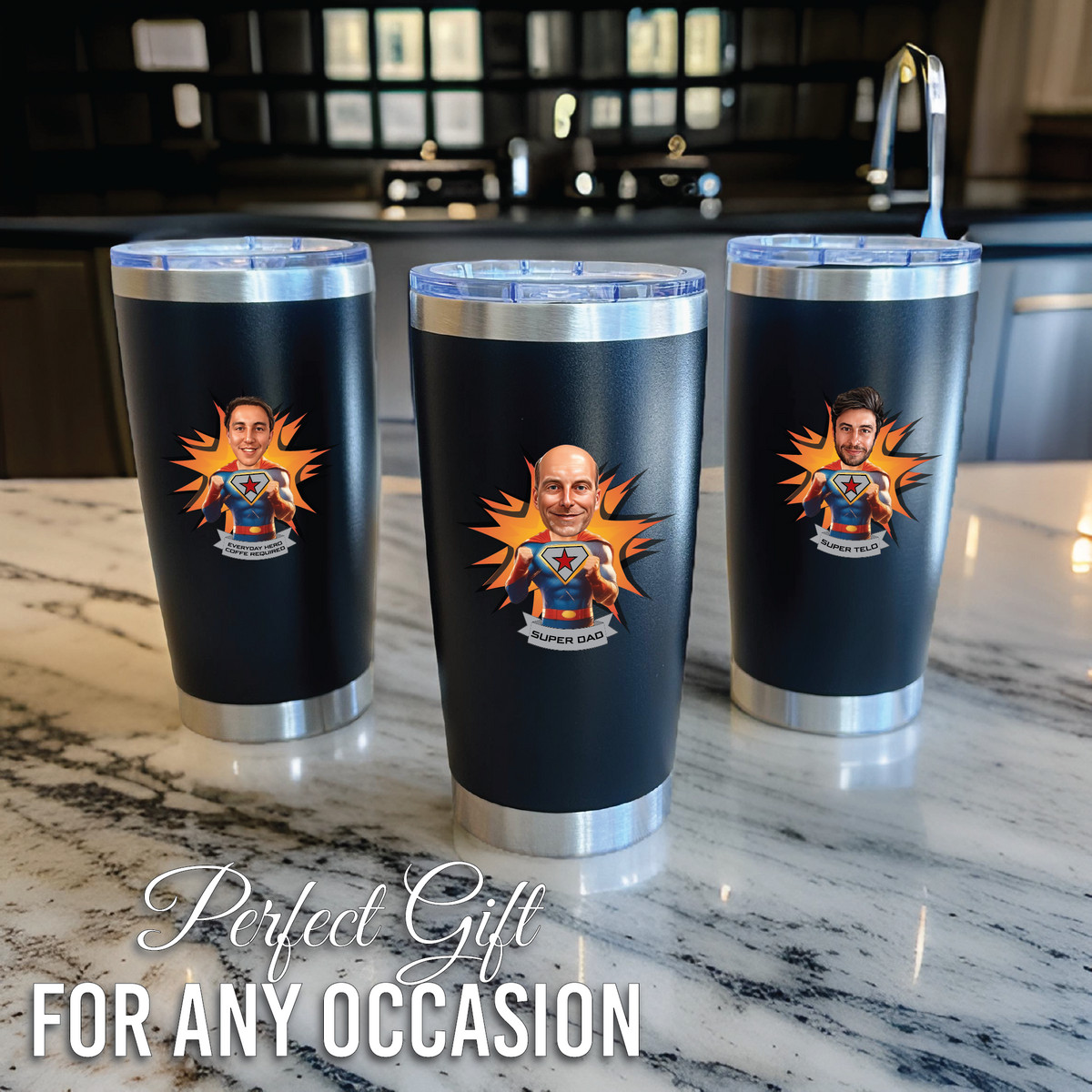 Super Tumbler with Custom Caricature